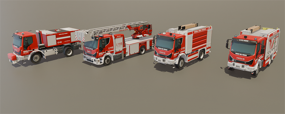 New Iveco Eurocargo Magirus Set for the Italian fire brigade