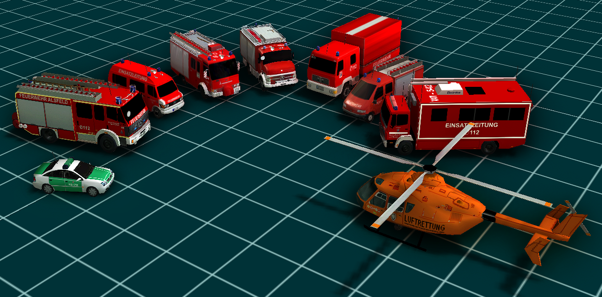 Fahrzeuge aus der Alsfeld Mod